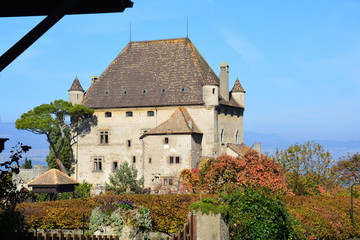 Fototapeta na wymiar Château d'Yvoire France - Yvoire Castle France