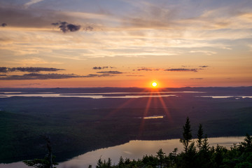 Sunset Acadia National Park Maine 