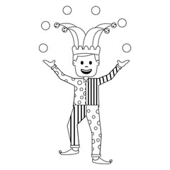 fools day joker and trick balls