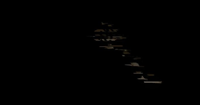 animation - modern splotted kitchen spoon glitch background