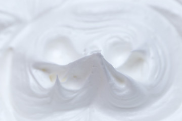 background whipped whites with sugar