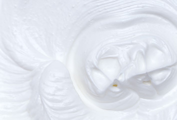 background whipped whites with sugar