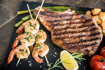 surf and turf plate