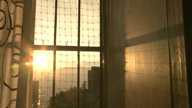 Sol a Trav&eacute;s de la Ventana Enrejada