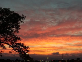 Fototapeta premium sunset on earth 