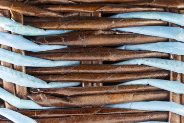 background of a wicker basket made of paper