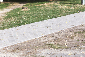 conventional, concrete paving slabs