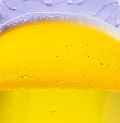 beer in close-up shot