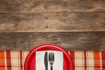 summer holiday camping picnic table background