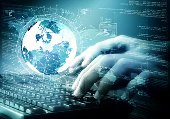 Internet Big data and programming concept