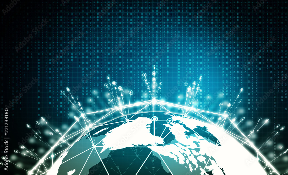 Canvas Prints internet big data information concept