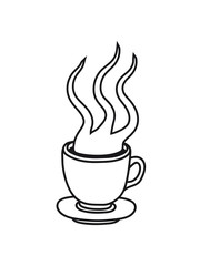 dampf heiß glas tasse tee kanne kaffee trinken durst kochen getränk schwarztee café lecker comic cartoon clipart