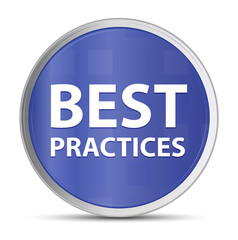 Best Practices blue round button