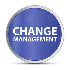 Change Management blue round button