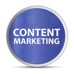 Content Marketing blue round button