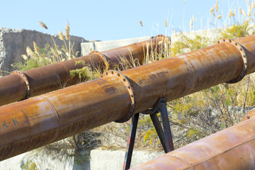 water pump on a river