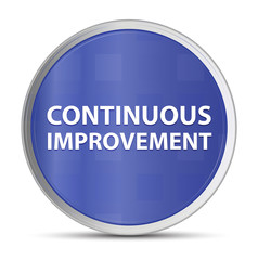 Continuous Improvement blue round button