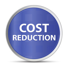 Cost Reduction blue round button