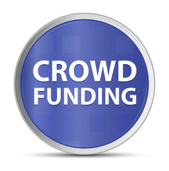 Crowd Funding blue round button