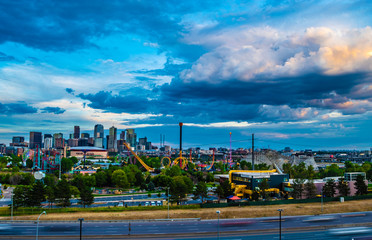 Fototapeta premium Beautiful Day in Downtown Denver