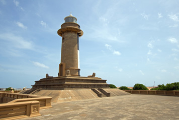 Old Lighthouse signal at the Galle Face in Colombo Sri Lanka Asia