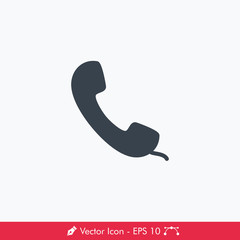 Line Phone Icon / Vector