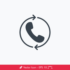 Phone Processing Icon / Vector