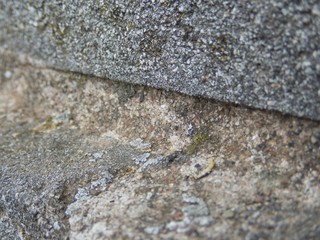 detail of an old concrete brick wall