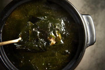 Miyeok-guk, Korean seaweed soup © mnimage