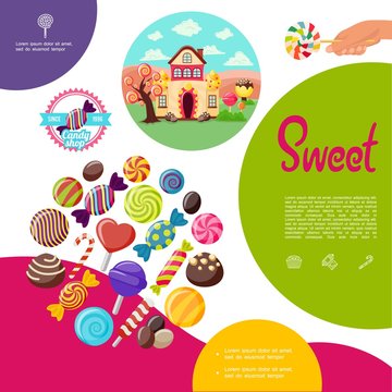 Flat Sweet Products Template