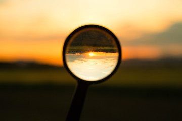 confusing flipped landscape sunset lens artsy