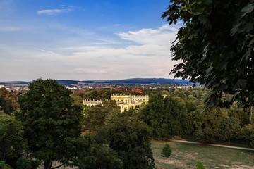 Fototapeta na wymiar Kassel Panorama Orangerieschloss Karlsaue