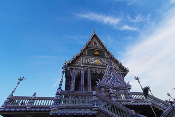 Blue temple in Thailand