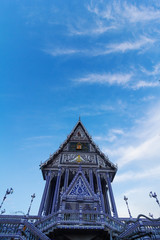 Blue temple in Thailand