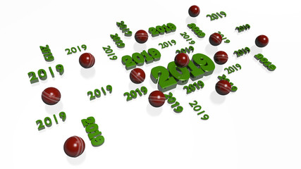Lots of Cricket 2019 Designs with several Balls