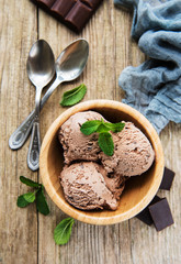 Obraz na płótnie Canvas Chocolate ice cream