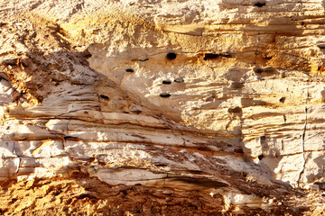 Sandy rocks, natural outdoor background