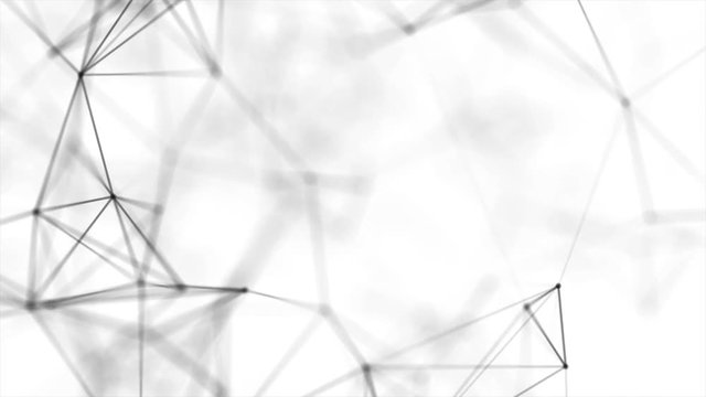 20. Black soft dots smoothly moving with connected lines Abstract Polygonal Geometrical with connected polygons plexus points, dots, lines, triangles Animation For network, Medical