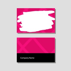 Vector knitting shop and crochet store visit card in flat style