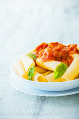 Pasta with tomato sauce