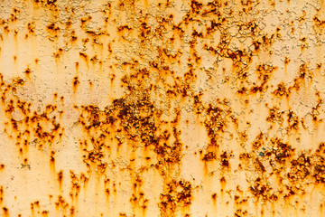 Rust on metal as an abstract background