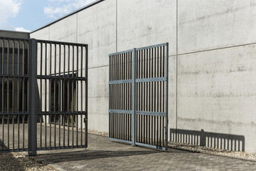 Modern Entry Gate Of Factory