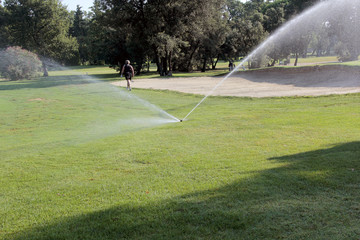 arrosage sur la golf