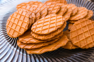 Beautiful delicious waffles that you want to eat