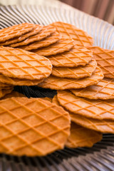 Beautiful delicious waffles that you want to eat