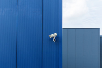 Security Camera On Factory Exterior