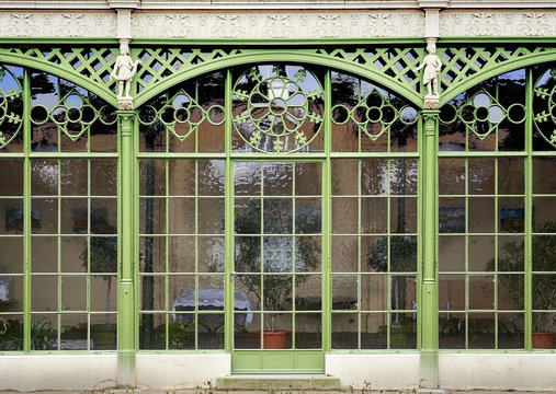 Schwerin - View to Schwerin Castle Orangery Windows, Mecklenburg-Vorpommern, Germany