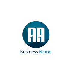 Initial Letter AA Logo Template Design