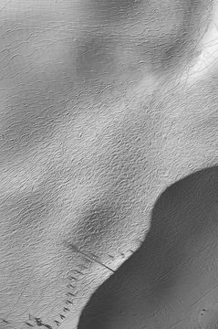 Aerial view ski tracks in snowy ski slope, Hochjoch, Vorarlberg, Austria