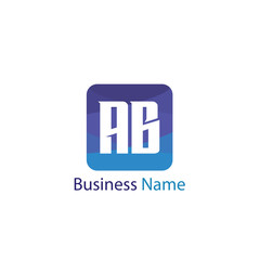 Initial Letter AB Logo Template Design
